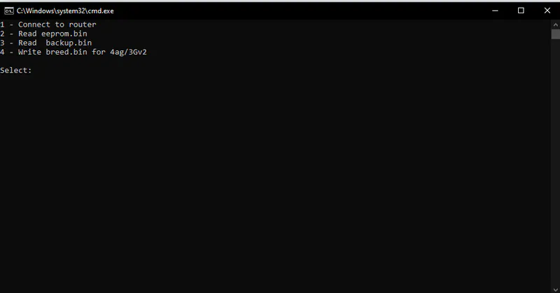 Installer menu