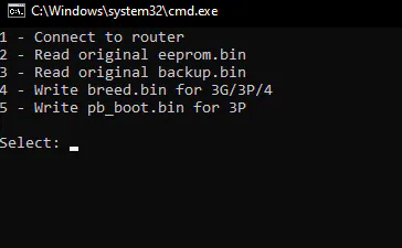 Installer menu