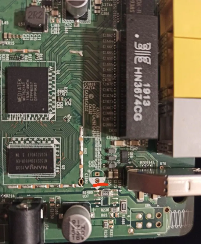 Capacitor C1840 on SmartBox Giga